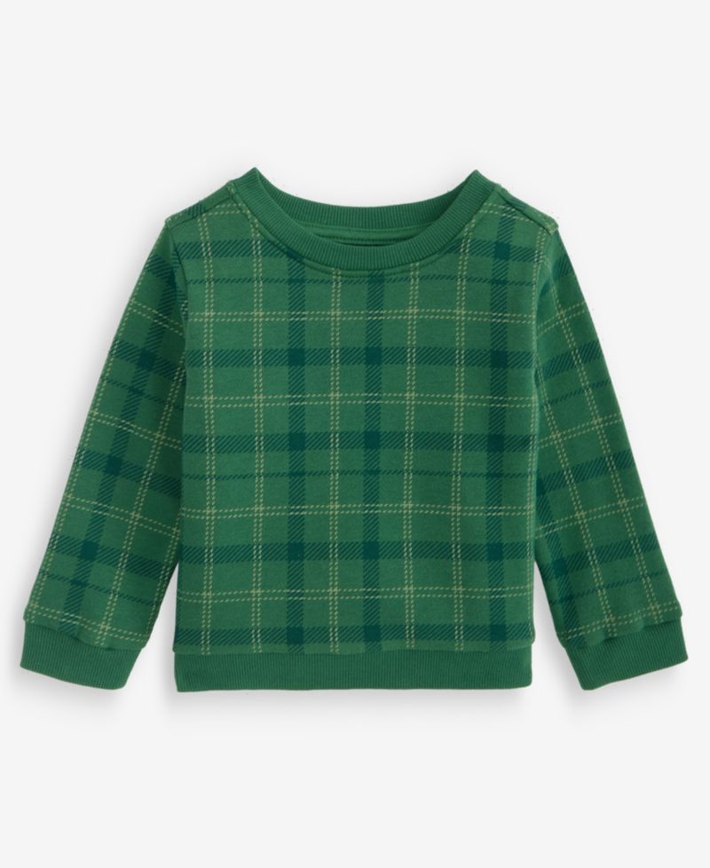 Baby Boys' 3M-24M Mix & Match Plaid Sweatshirt
