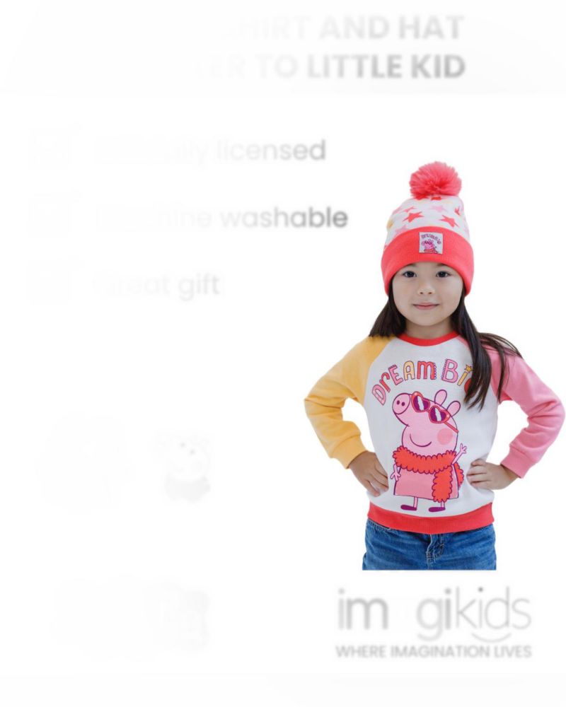 Little Girls Fleece 2-Piece Sweatshirt and Hat Set