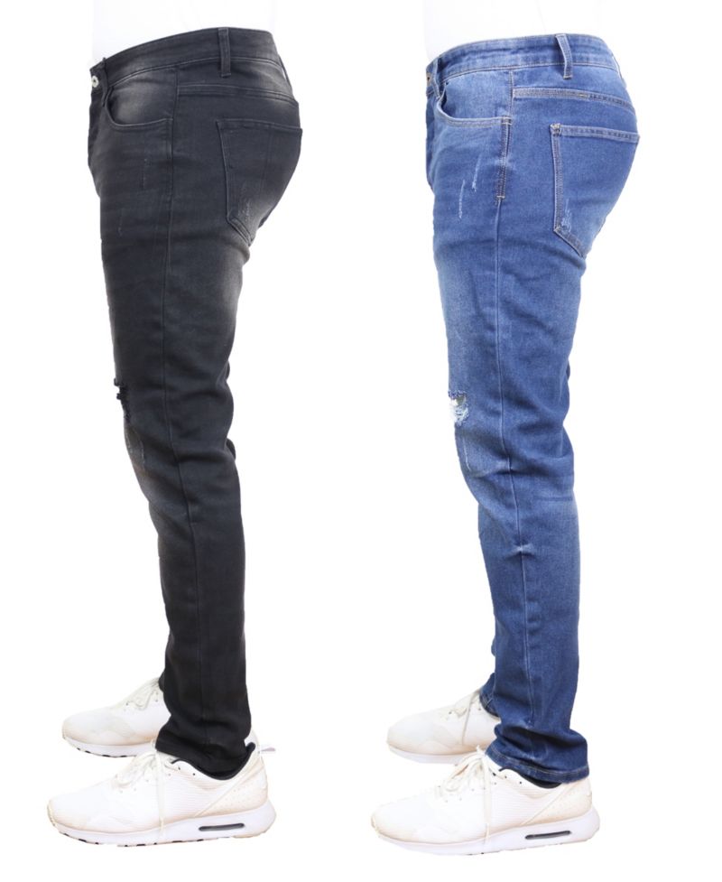 Men's 2-Pack Stretch Ripped Jeans