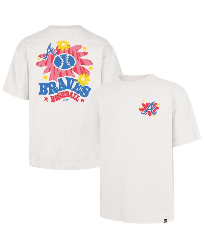 Men's Cream Atlanta Braves Flora Foundation T-Shirt