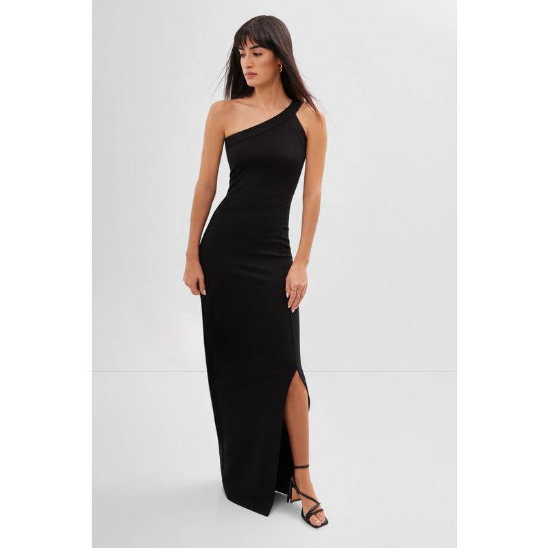Women's Robin One-Shoulder Side-Slit Floor-Length Evening Gown