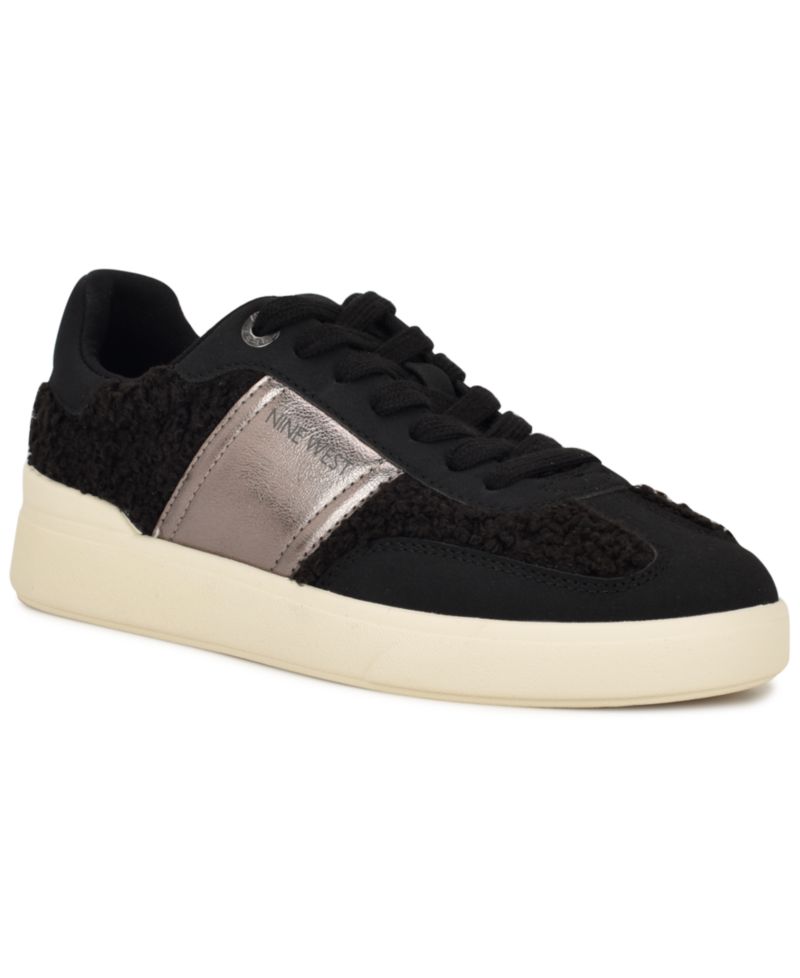 Linehan Round Toe Lace-Up Sneakers