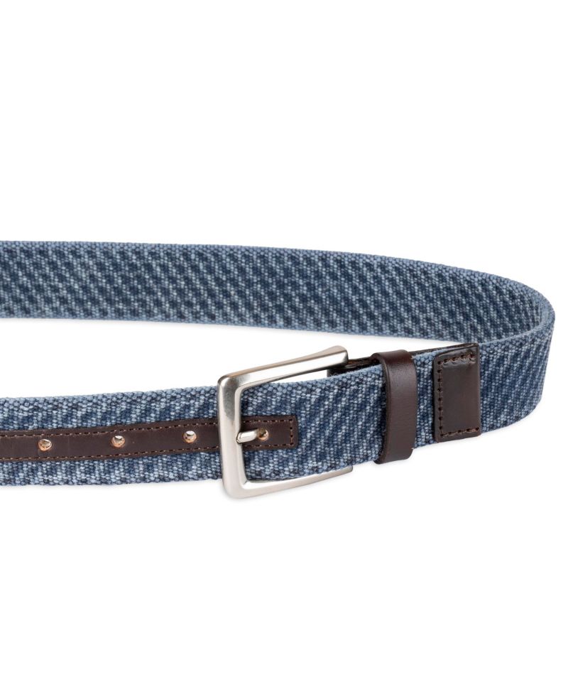 Men's Casual Textured Canvas Web Belt