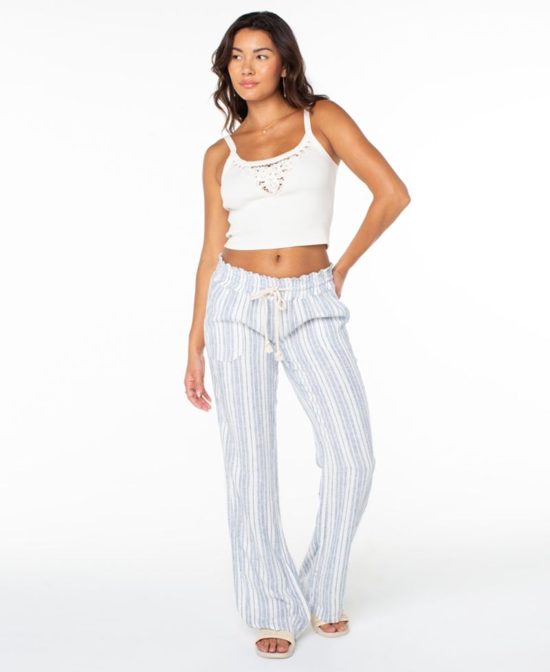 Women's Oceanside Striped Wide-Leg Beach Pants