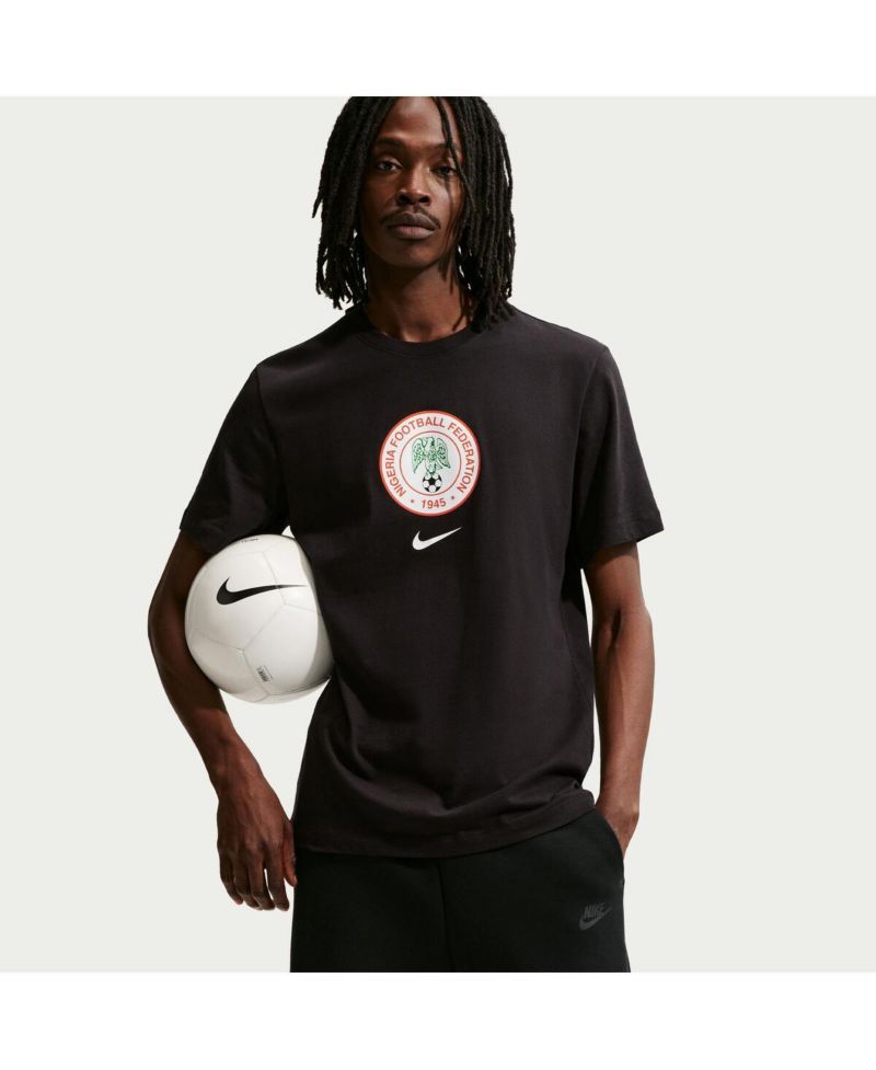 Men's Black Nigeria National Team Crest T-Shirt