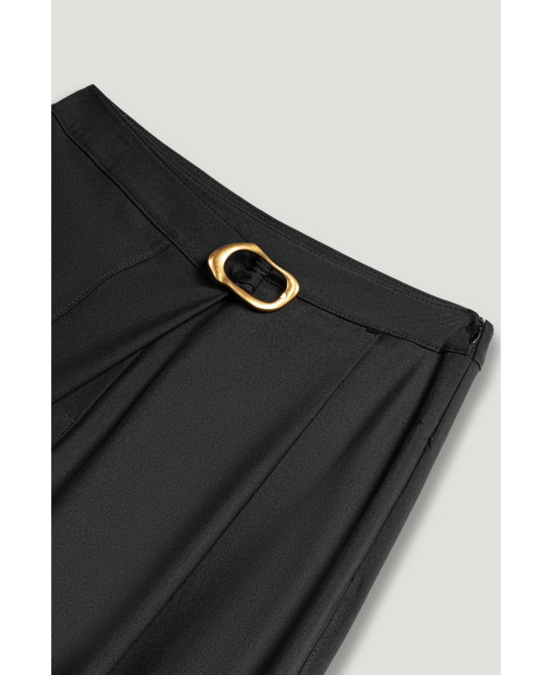 Women's Asymmetric Buckle Detail Pants