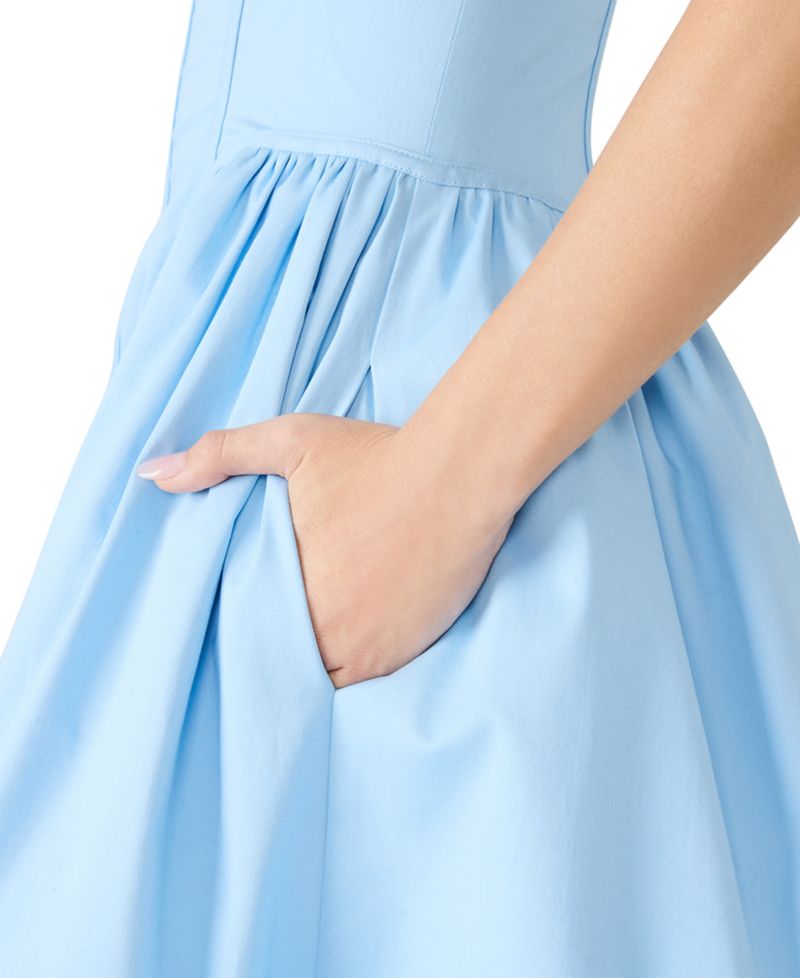 Square Neck Short Dress