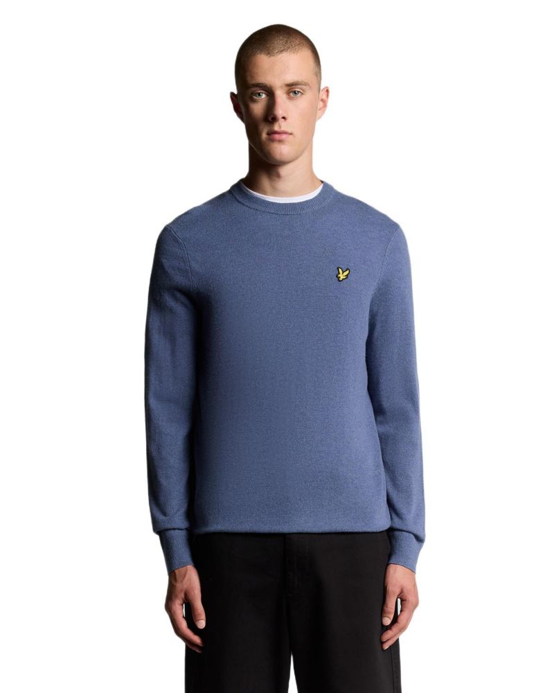 Men's Lambswool Blend Crew Neck Sweater