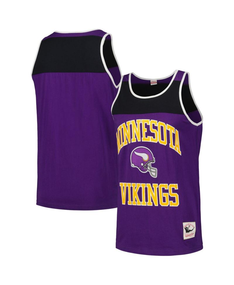 Men's Purple/Black Minnesota Vikings Heritage Colorblock Tank Top
