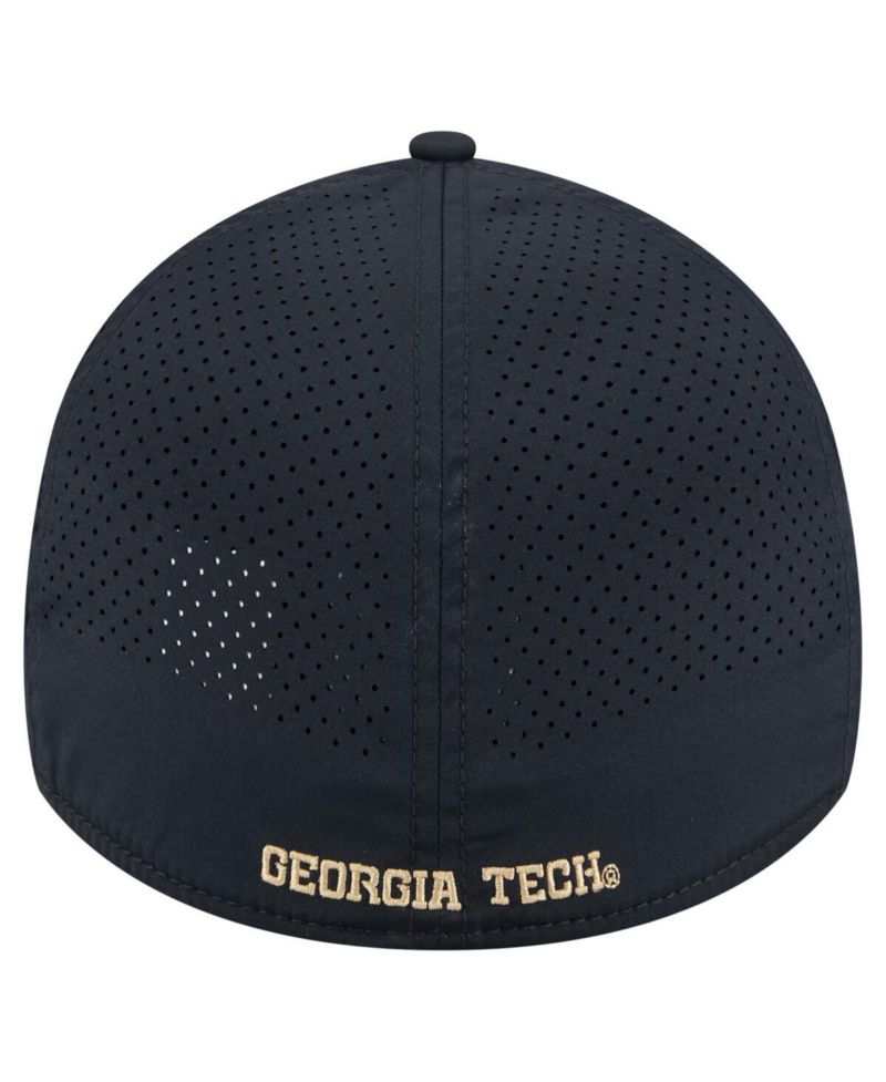 Men's Navy Georgia Tech Yellow Jackets Rope 39THIRTY Flex Hat