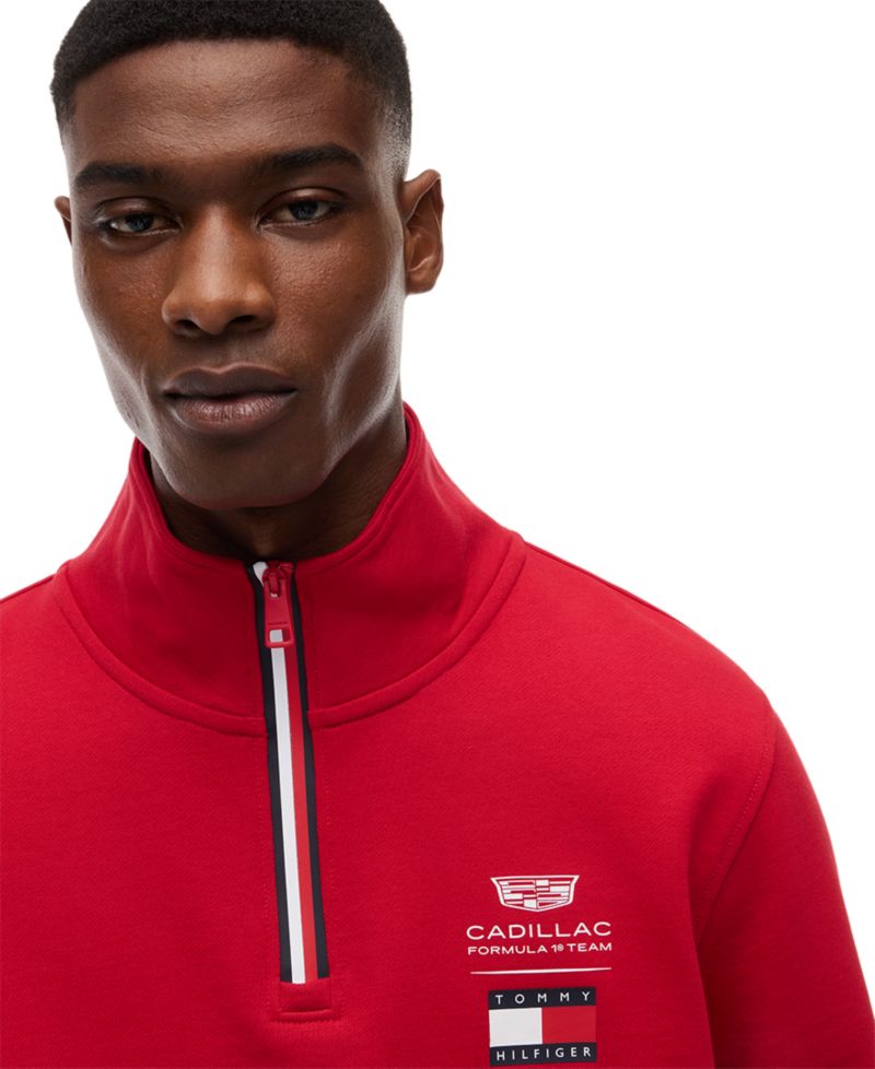 x Cadillac F1® Men's Logo Quarter-Zip Sweatshirt