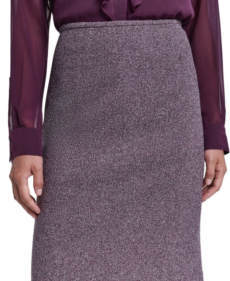 Women's High-Waisted Pencil Knee-Length Skirt