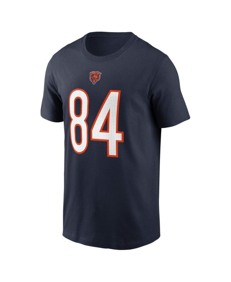 Men's Colston Loveland Navy Chicago Bears Name & Number T-Shirt