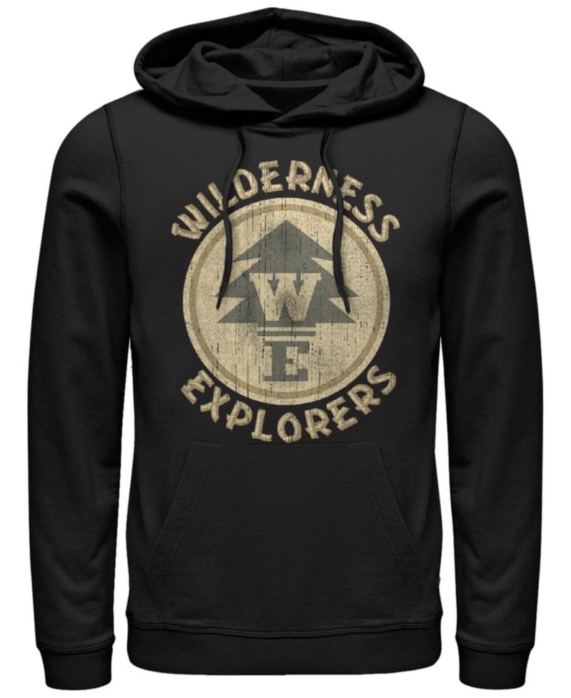Disney Pixar Men's Up Wilderness Explorer Badge, Pullover Hoodie