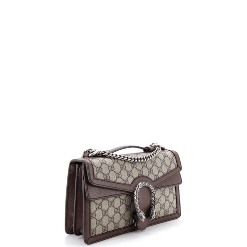 Small Dionysus Top Handle Chain Bag GG Coated Canvas