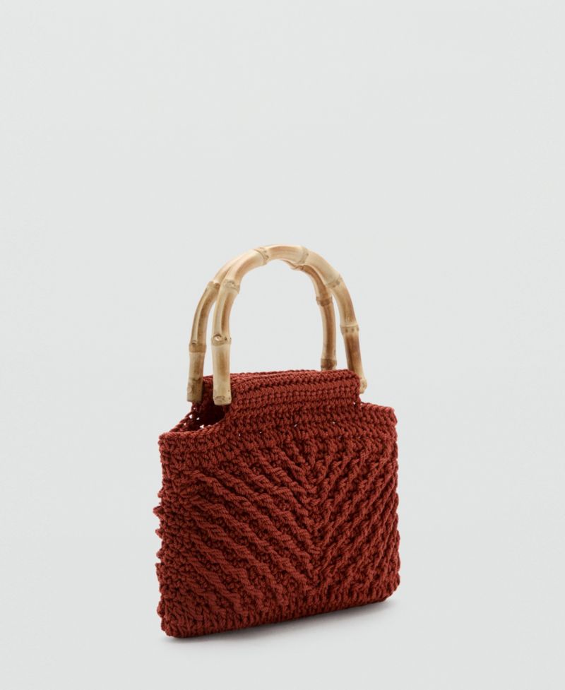 Women's Bamboo Handle Handbag