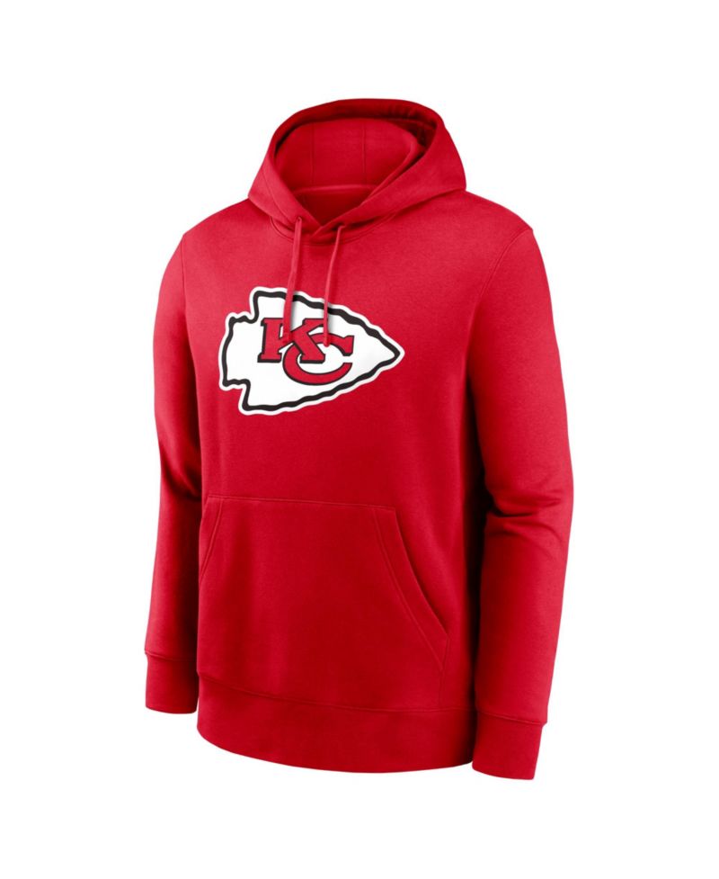 Men's Travis Kelce Red Kansas City Chiefs Name & Number Hoodie