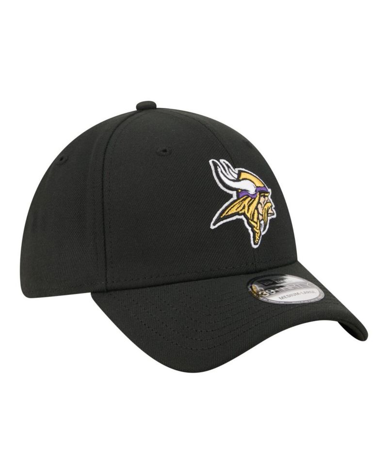 Men's Black Minnesota Vikings Core Team 39THIRTY Flex Hat