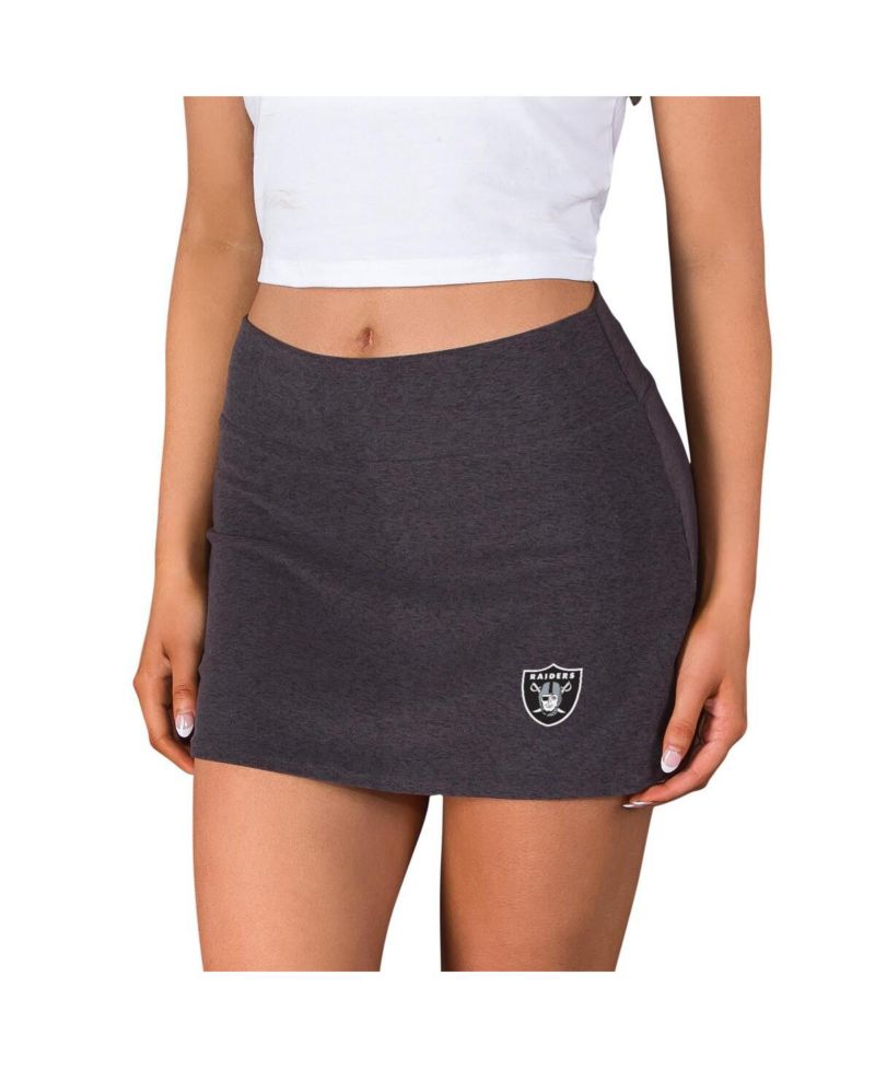 Women's Charcoal Las Vegas Raiders Centerline Knit Skort