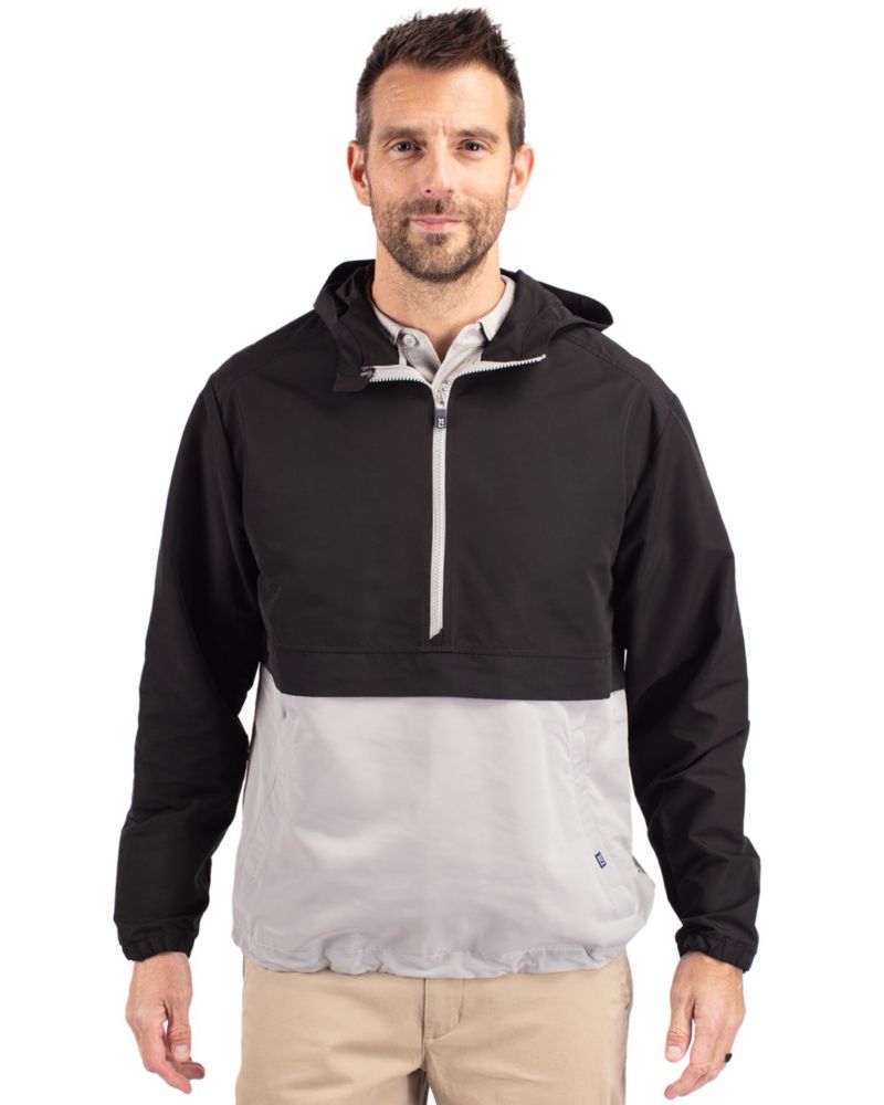 Men's Cutter Buck Charter Eco Knit Recycled Anorak Jacket