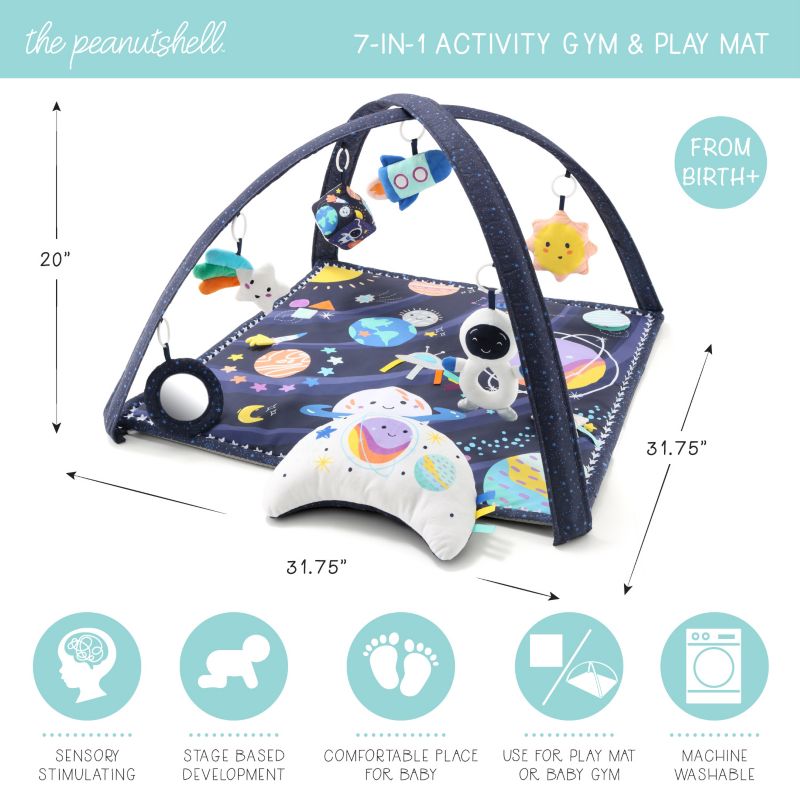 Space 7-in-1 Activity Play Gym and Play Mat for Baby