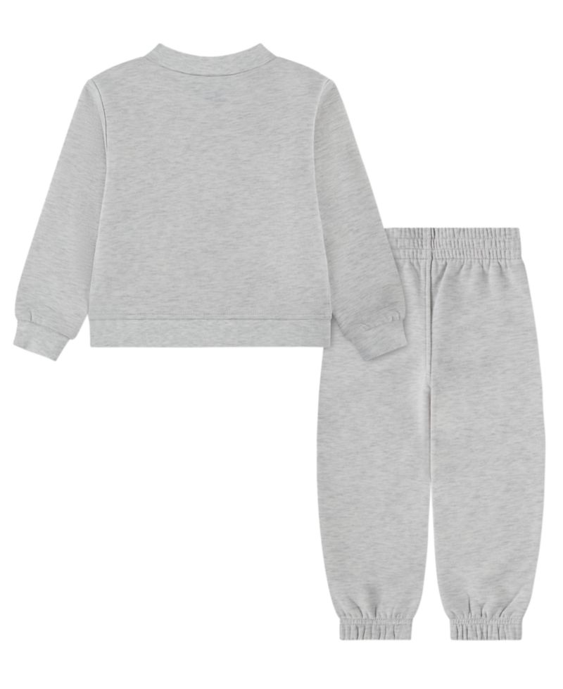 Boys' 2T-7 Striped Fleece Long-Sleeve Top and Pants, 2-Piece Set