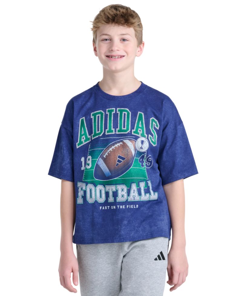 Boys' 8-20 Football Print Short-Sleeve T-Shirt