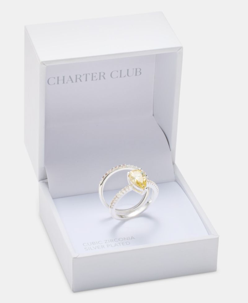 Yellow Crystal Ring
