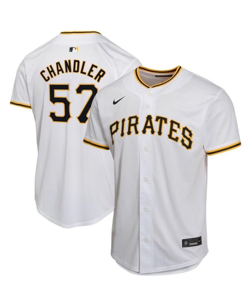 Big Boys and Girls Bubba Chandler White Pittsburgh Pirates Home Player Game Jersey
