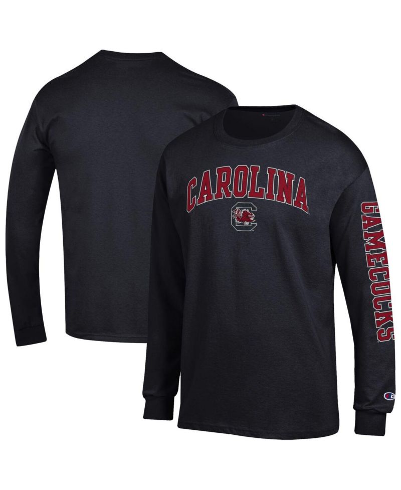 Men's Garnet South Carolina Gamecocks Arch Over Logo 2-Hit Long Sleeve T-Shirt