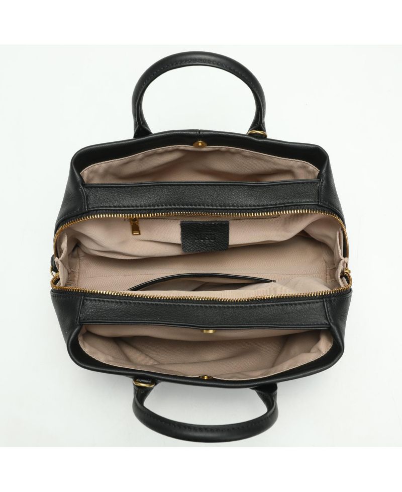 Women's Luna Pebbled Leather Top Handle Satchel Bag for Women Structured Crossbody Shoulder Handbag