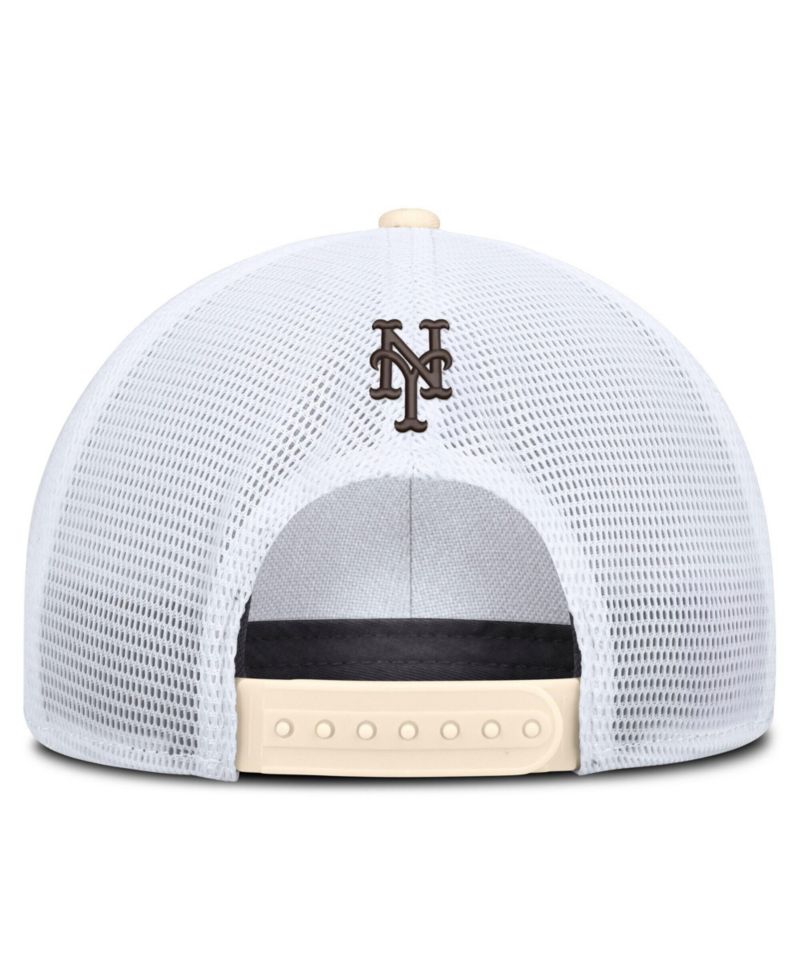 Men's Natural/White New York Mets Rise Dri-FIT Trucker Adjustable Hat