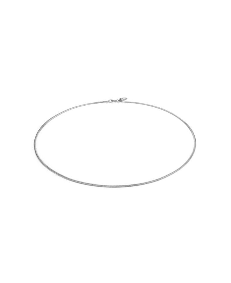 Silver Metal Alloy Long Necklace