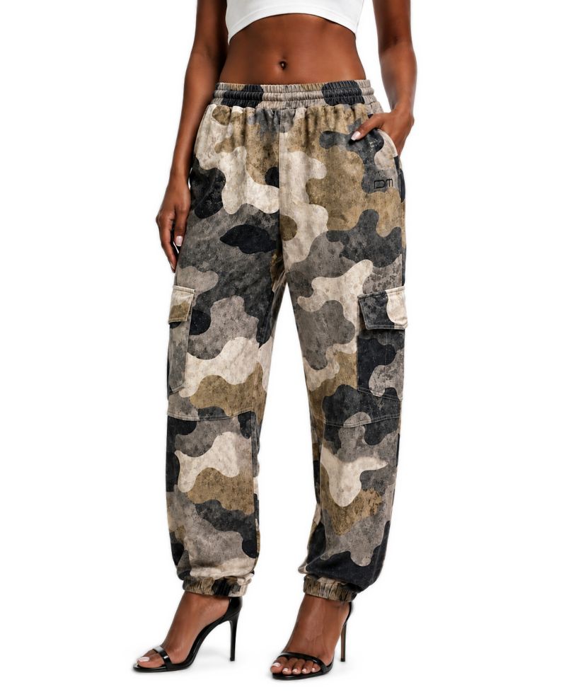 Women's Camo Baggy Cargo Joggers