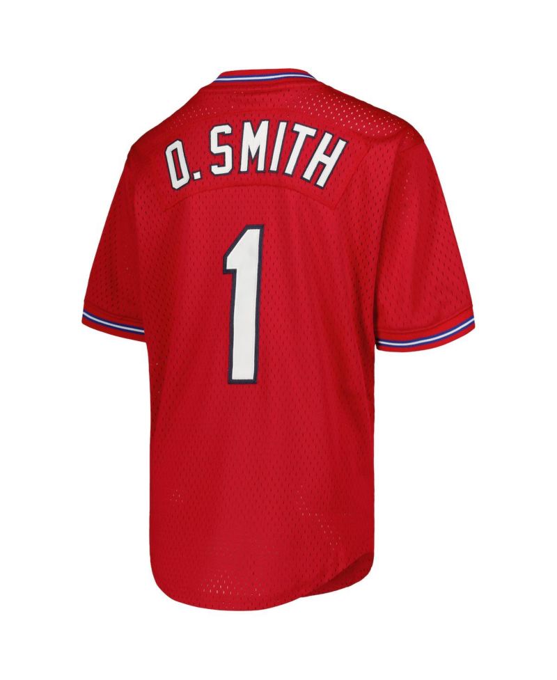 Big Boys Ozzie Smith Red St. Louis Cardinals Cooperstown Collection Mesh Batting Practice Jersey
