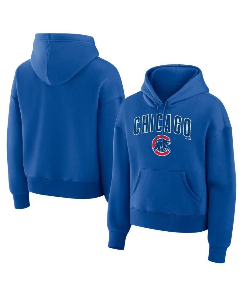 Women's Royal Chicago Cubs Lockup Legacy Fleece Hoodie