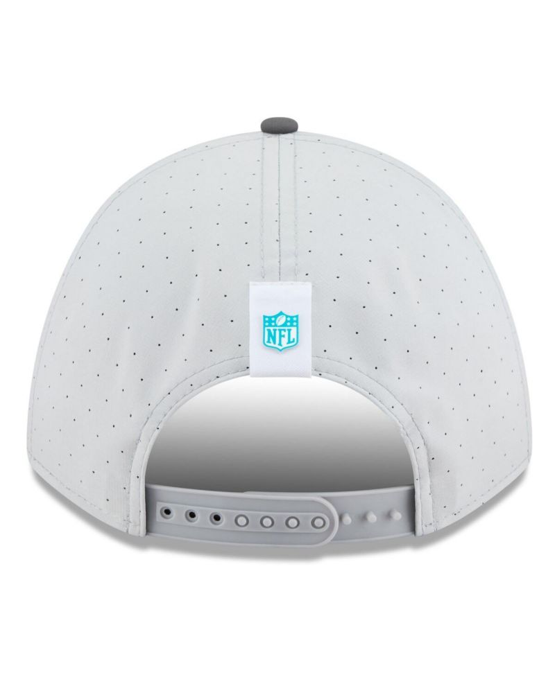 Men's Gray/Graphite Miami Dolphins 2025 NFL Training Camp A-Frame 9FORTY Adjustable Hat