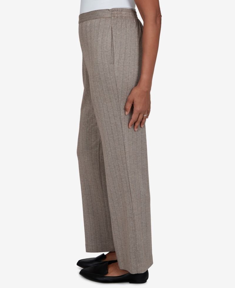 Petite Pull-On Straight Mid-Rise Pants