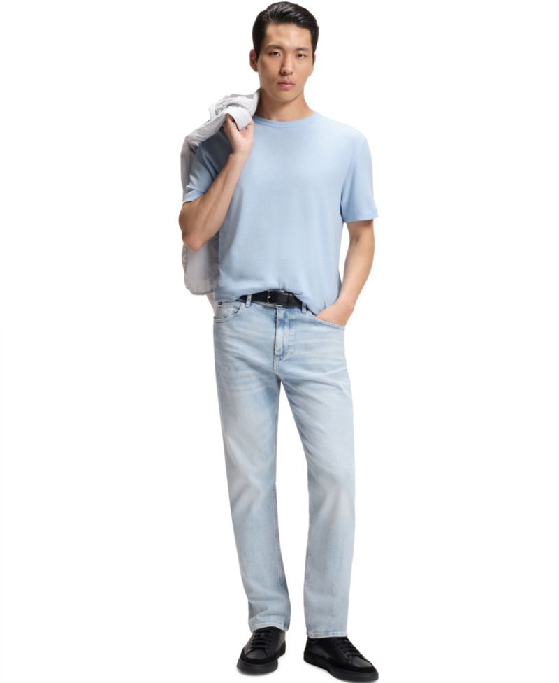 Men's H-Taut 235 Crew Neck Cotton-Linen Blend Regular-Fit T-Shirt