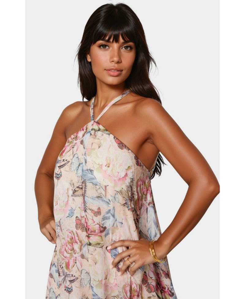 Women's High Low Halter Dress