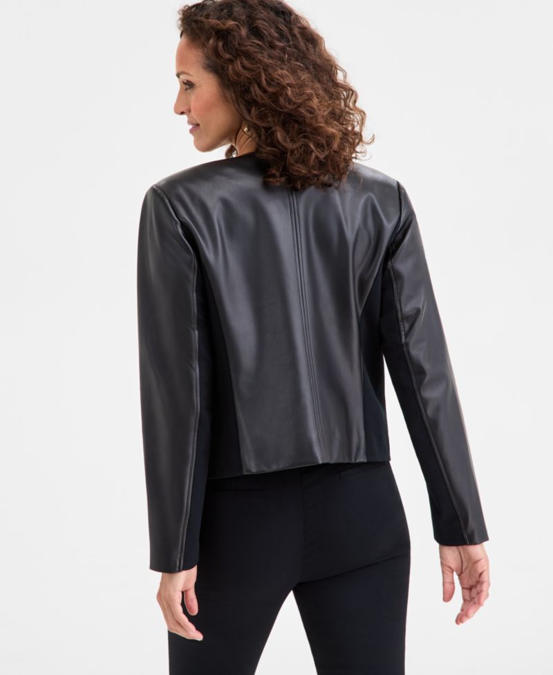 Women's Faux-Leather Jacket