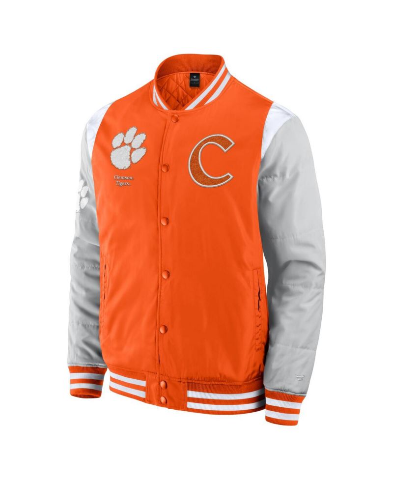 Men's Orange Clemson Tigers Elements Elite Full-Snap Jacket