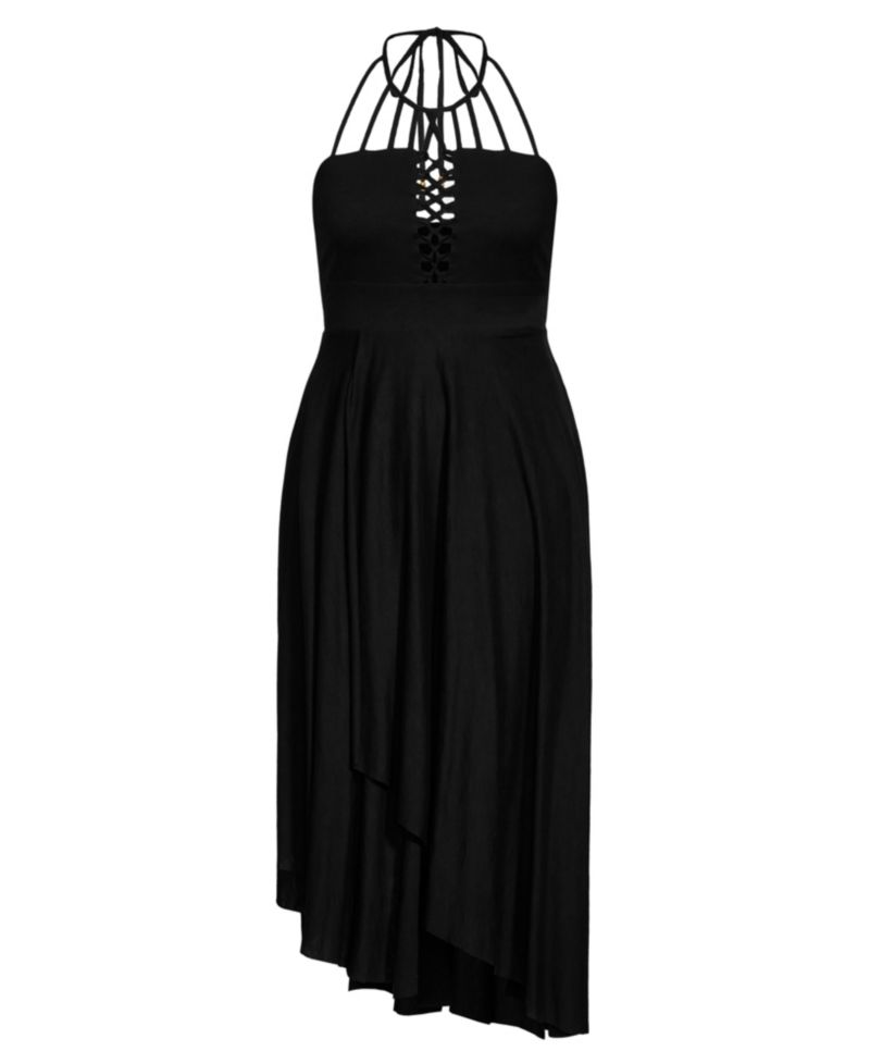 Plus Size Plait Detail Maxi Dress