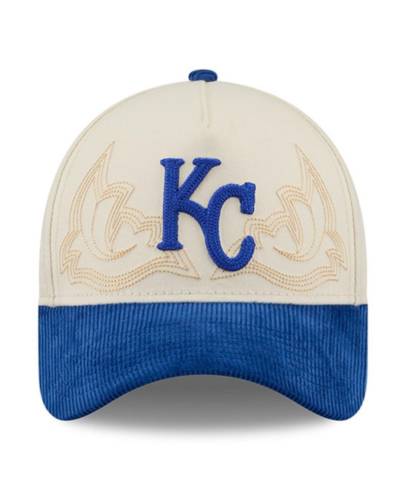Men's Stone Kansas City Royals Western Stitch 9FORTY A-Frame Adjustable Hat