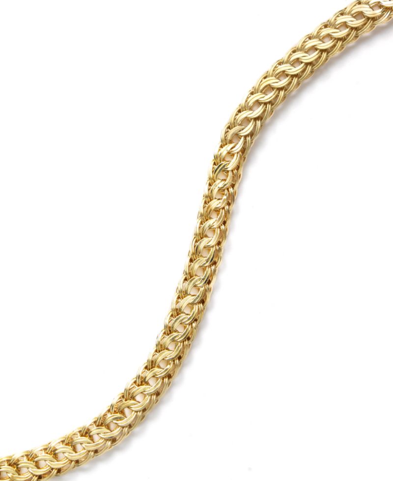 Circle Braided Bracelet in 14k Gold