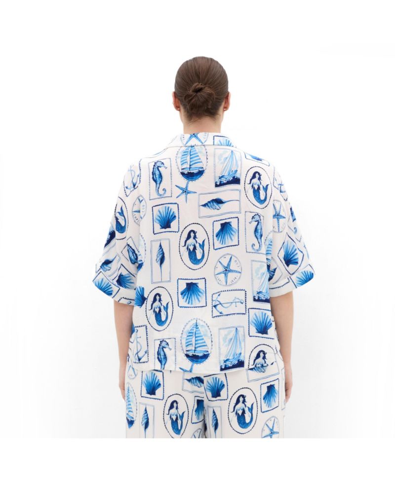 Plus Size Liana Amalfi Print Shirt