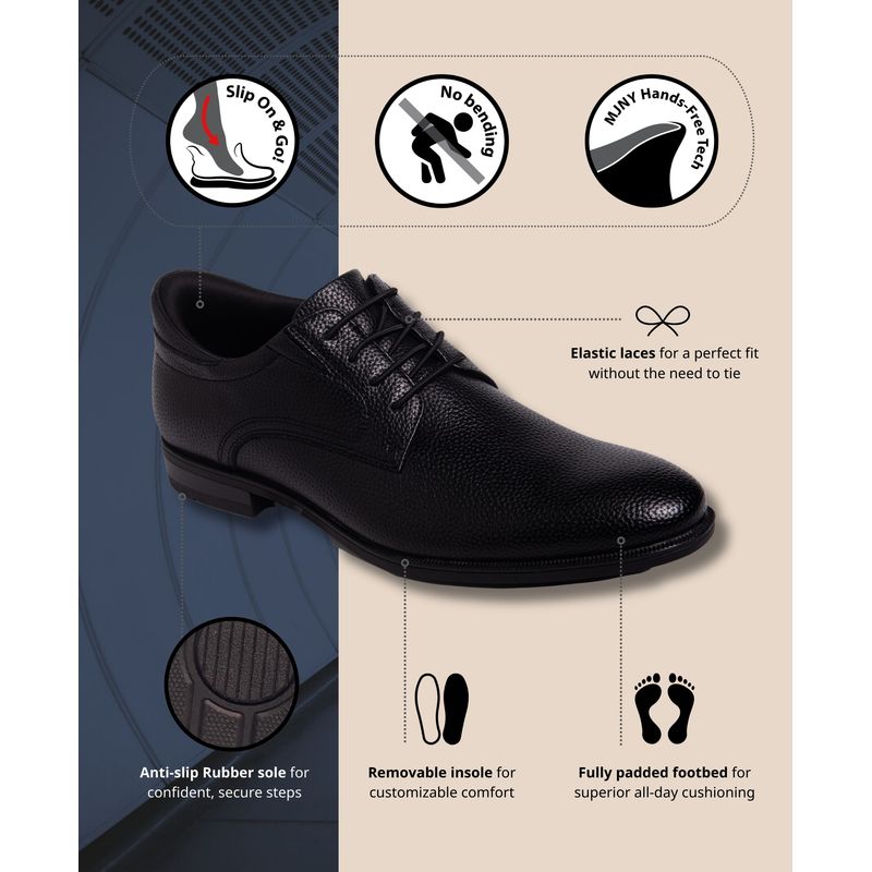 Baker Street Hands-Free Slip On Technology Leather Captoe Dress Oxfords
