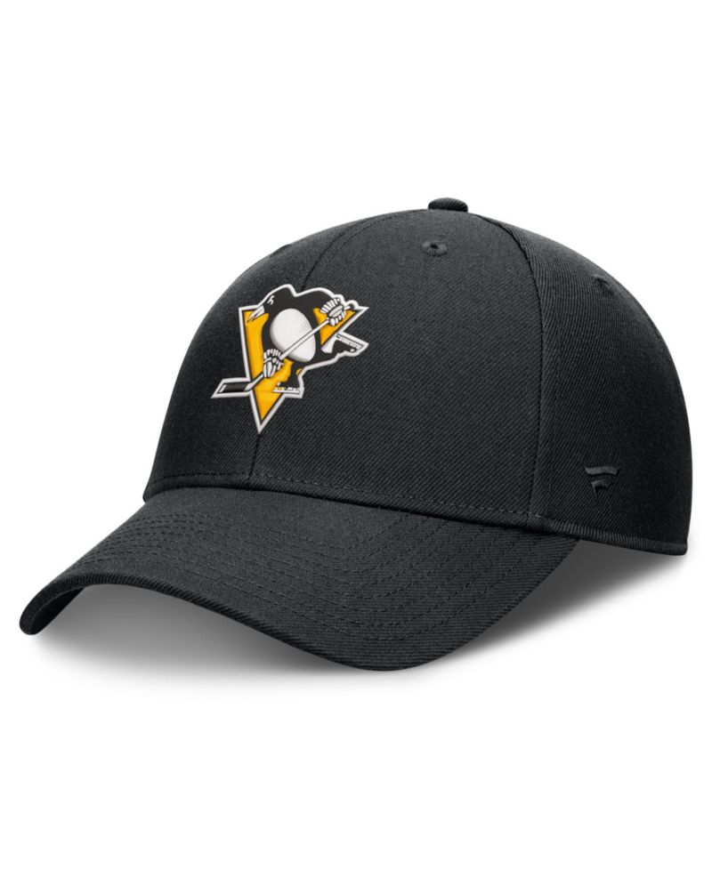 Men's Black Pittsburgh Penguins Force Adjustable Hat
