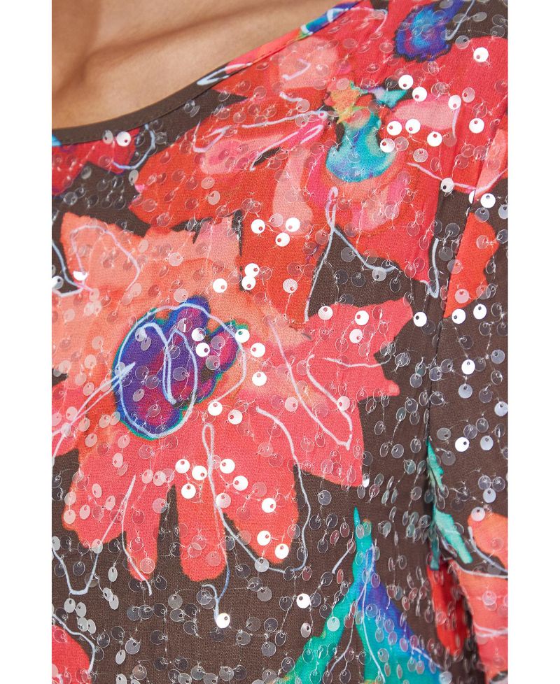 Women's Sequin Column Midi Dress