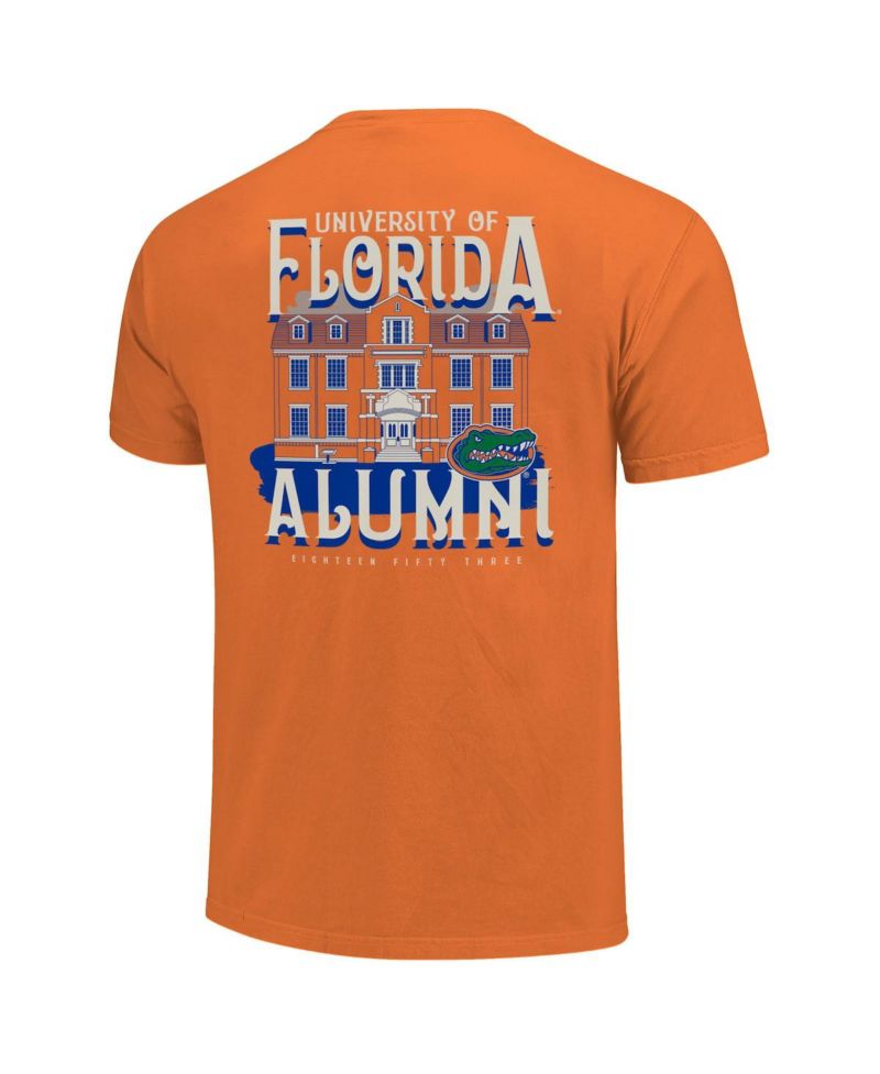 Men's and Women's Orange Florida Gators Comfort Colors Campus Alumni T-Shirt